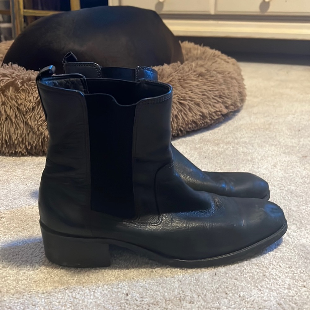 Clarks slip on ankle boots